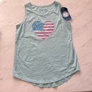 New Life Is Good Women's Screen Print Sleeveless High-Low Crusher Tank Top small